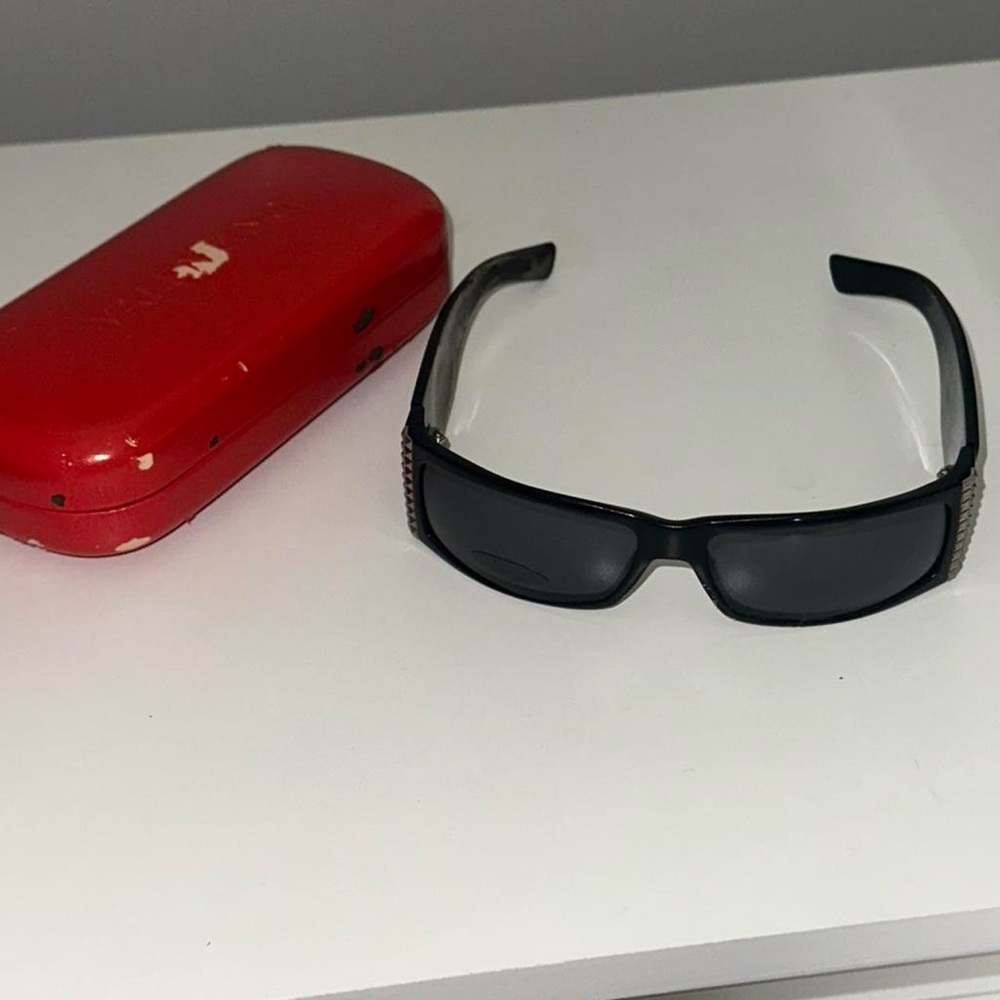 Valentino Black Sunglasses with Red Case